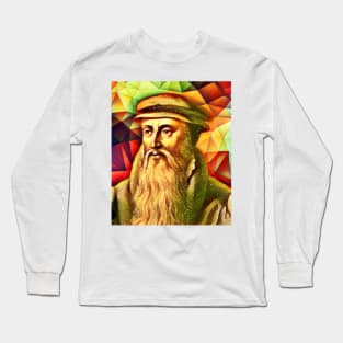 John Knox Snow Portrait | John Knox Artwork 15 Long Sleeve T-Shirt